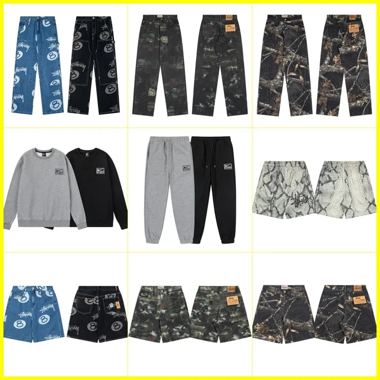Stussy Collaboration Hoodies, Casual Pants, Jeans
