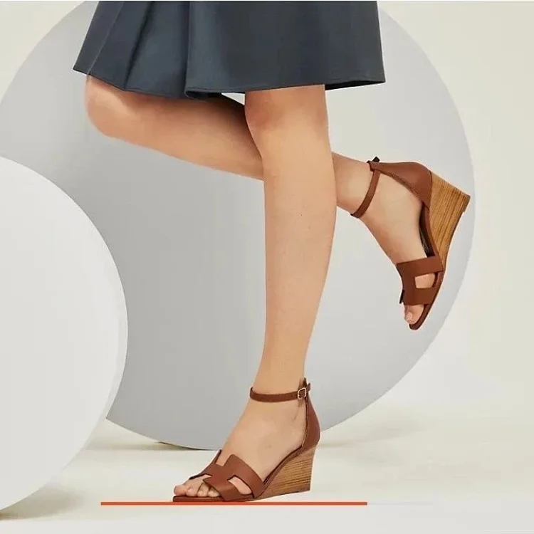 Hermès wedge sandals