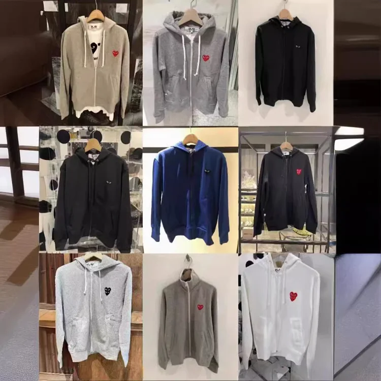 PLAY Hooded zip-up sweatshirt