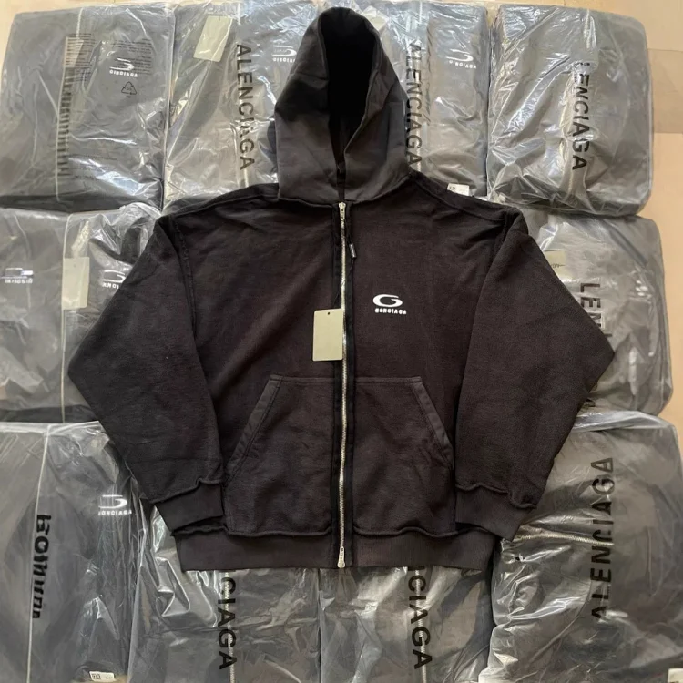 Balenciaga Embroidered logo reverse-wear sweatshirt