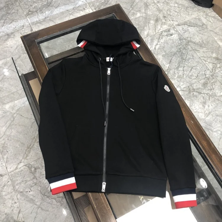 Moncler Zippered hooded sweatshirt