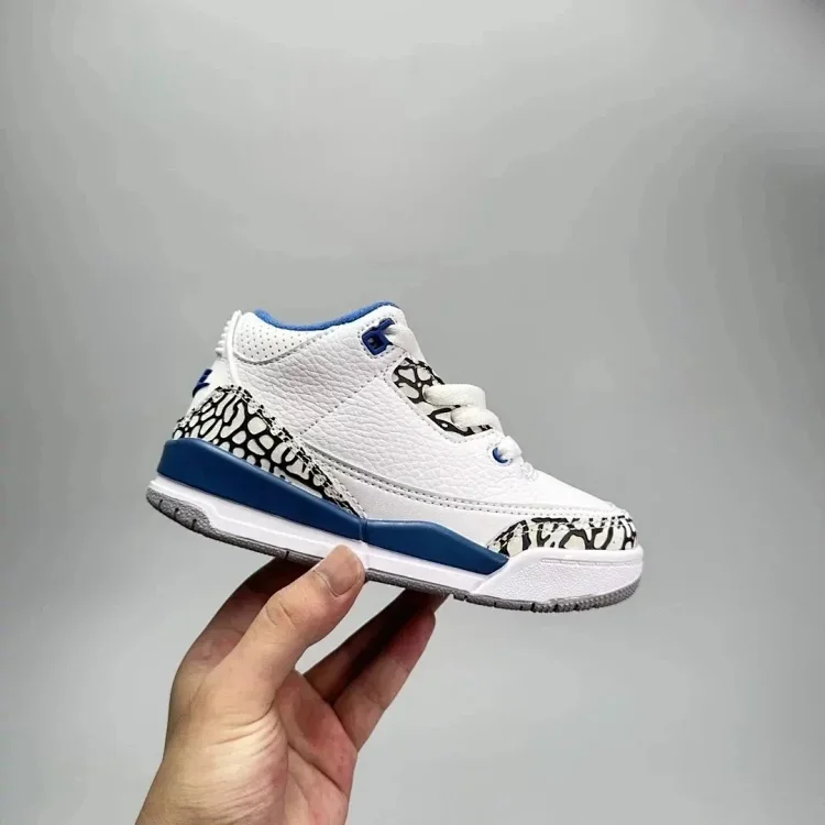 JORDAN AIR JORDAN 3 RETRO TD "White and TrueBlue"